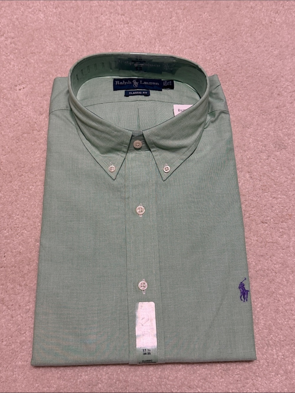 MEN Ralph Lauren Sage Green Button-Down Shirt